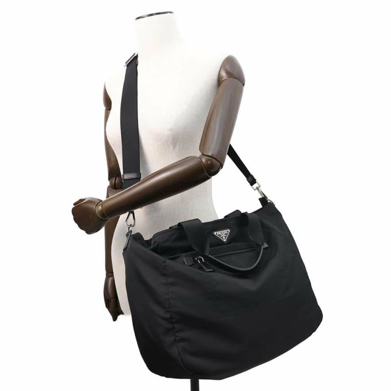 プラダ トートバッグ ナイロン BR4376 PRADA バッグ 2wayショルダーバッグ 黒