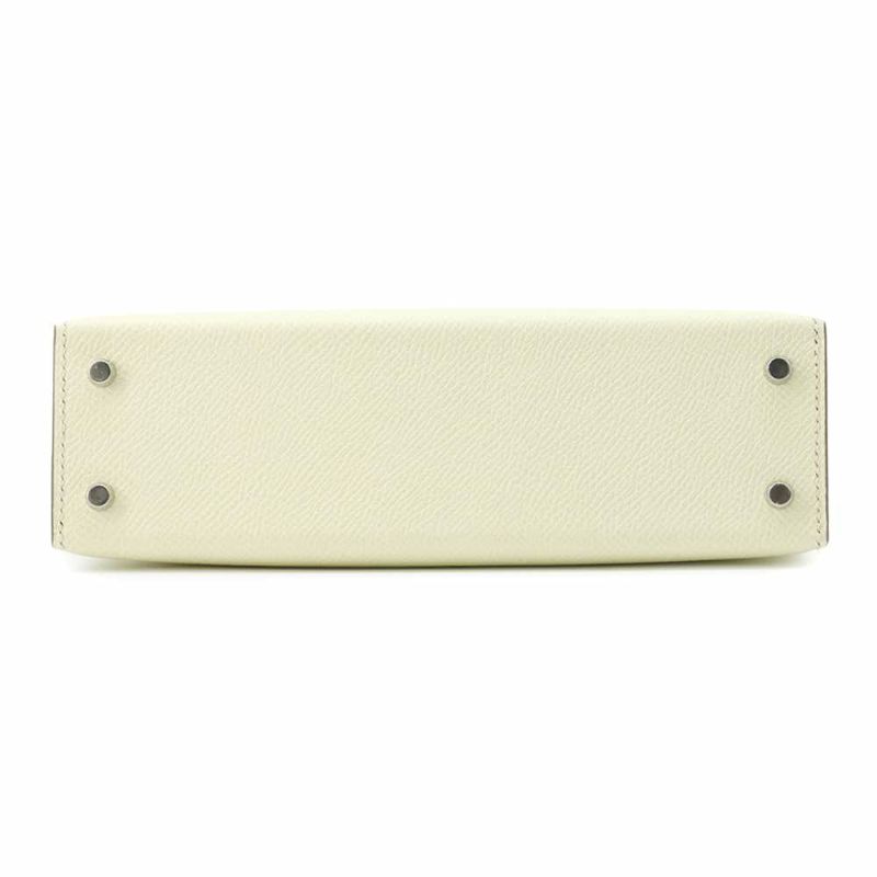 エルメス ハンドバッグ ミニケリードゥ 外縫い ジョーヌミルトン/エレクトラム金具 エプソン W刻印 2wayショルダー