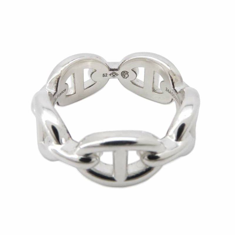 エルメス リング シェーヌダンクル アンシェネPM SV925シルバー リングサイズ52 HERMES ジュエリー