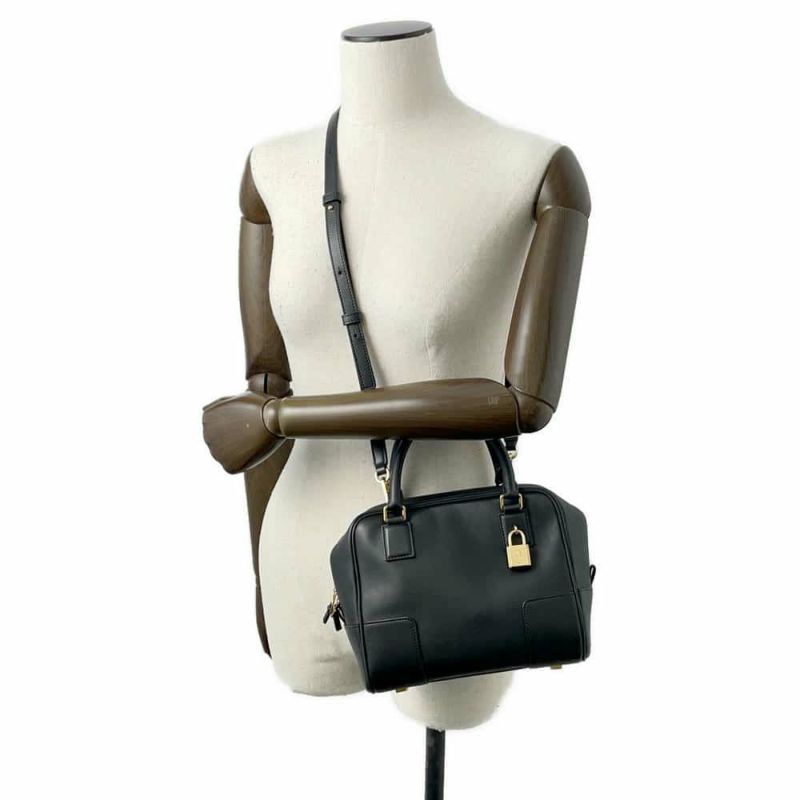 ロエベ ハンドバッグ アマソナ19 カーフレザー A039N10X03 LOEWE 2wayバッグ 黒
