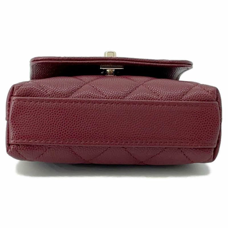 シャネル ハンドバッグ ココハンドル マトラッセ マイクロ キャビアスキン AP4245 CHANEL 2wayチェーンショルダーバッグ