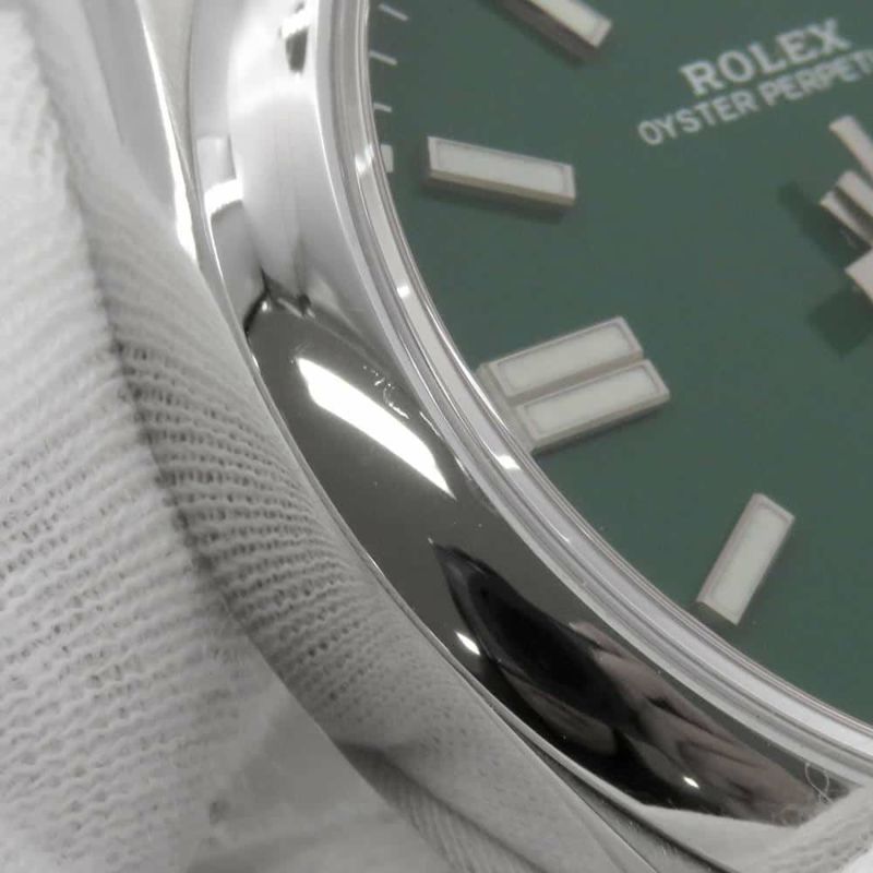 ロレックス オイスターパーペチュアル41 124300 ROLEX 腕時計 グリーン文字盤
