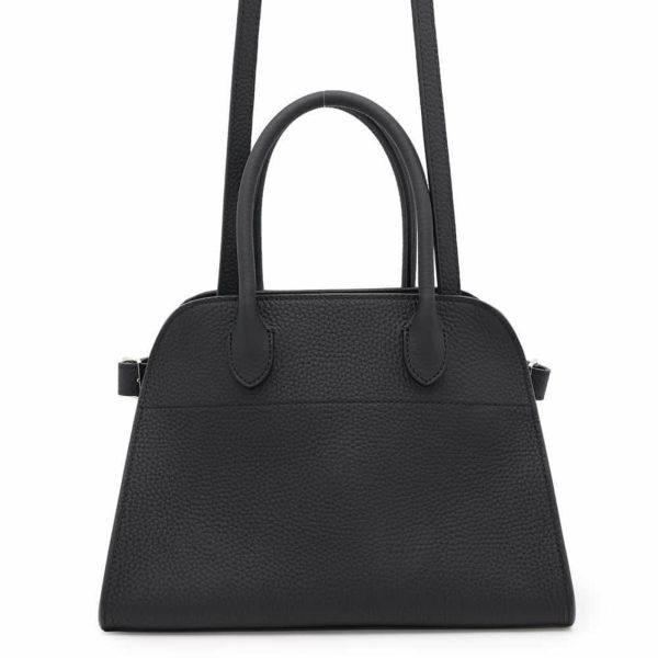 ザ ロウ ハンドバッグ ソフトマルゴー10 レザー W1190 L133 THE ROW バッグ 2wayショルダーバッグ 黒