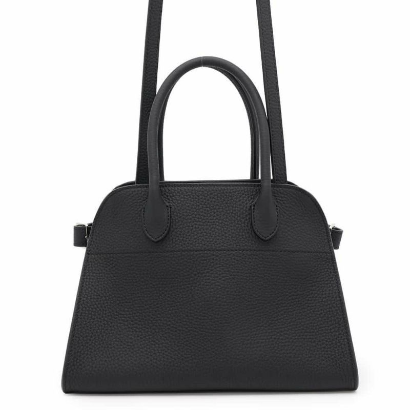 ザ ロウ ハンドバッグ ソフトマルゴー10 レザー W1190 L133 THE ROW バッグ 2wayショルダーバッグ 黒