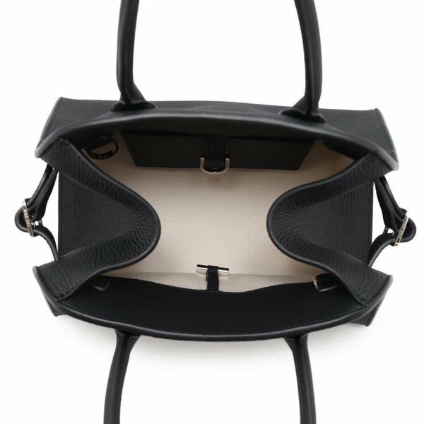 ザ ロウ ハンドバッグ ソフトマルゴー10 レザー W1190 L133 THE ROW バッグ 2wayショルダーバッグ 黒