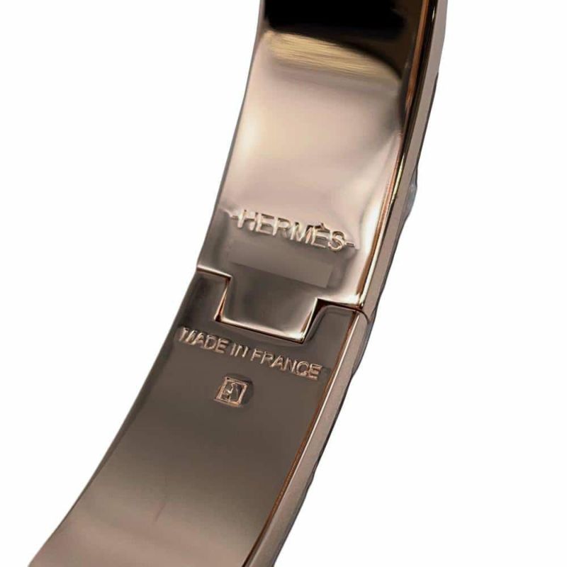 エルメス ブレスレット クリックH クリッククラックPM ブラック/ピンクゴールド金具 HERMES アクセサリー 黒