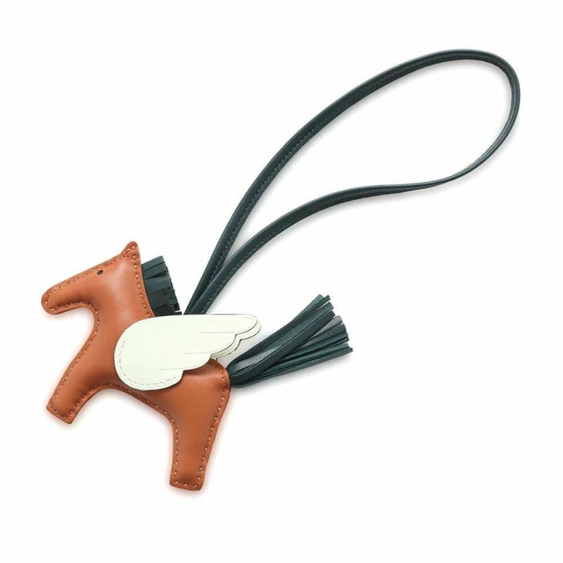 エルメス バッグチャーム ロデオPM ペガサス ゴールド/ヴェールシプレ/ヴェールフィズ ラムスキン U刻印