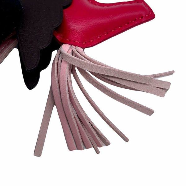 エルメス バッグチャーム ロデオPM ペガサス フランボワーズ/ローズサクラ/ルージュセリエ ラムスキン Z刻印 HERMES