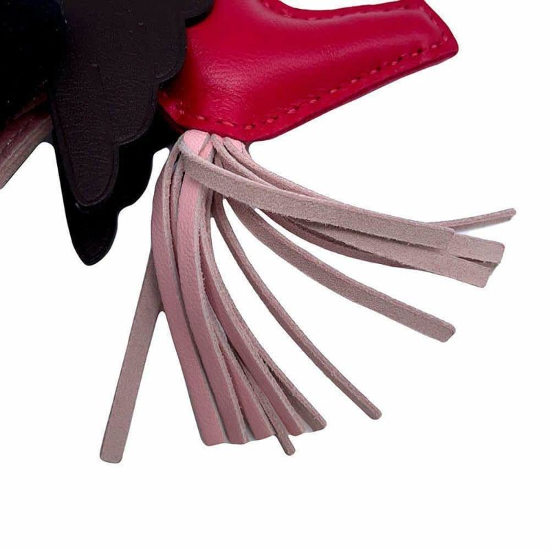 エルメス バッグチャーム ロデオPM ペガサス フランボワーズ/ローズサクラ/ルージュセリエ ラムスキン Z刻印 HERMES