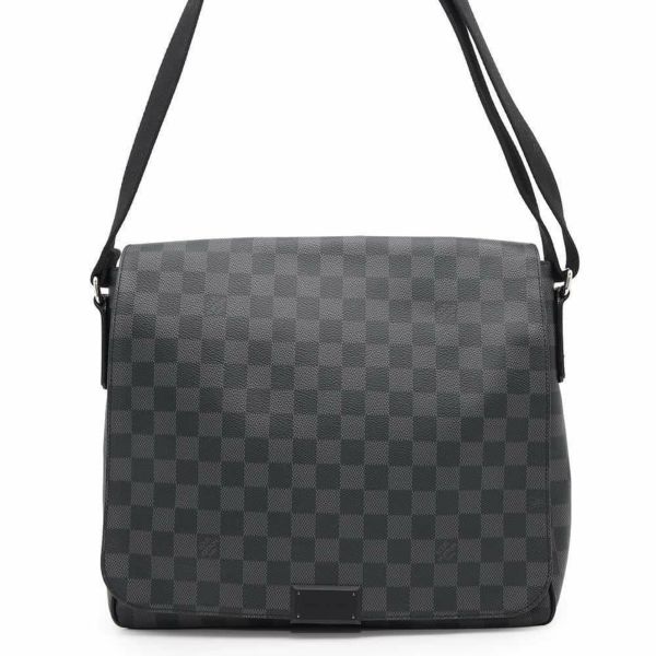 ルイヴィトン ショルダーバッグ ダミエ・グラフィット ディストリクトMM N41272 LOUIS VUITTON 黒 ブラック