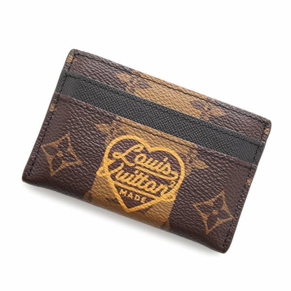 ルイヴィトン カードケース モノグラム・ストライプ ポルト・カルト・ダブル M81006 LOUIS VUITTON NIGOコラボ