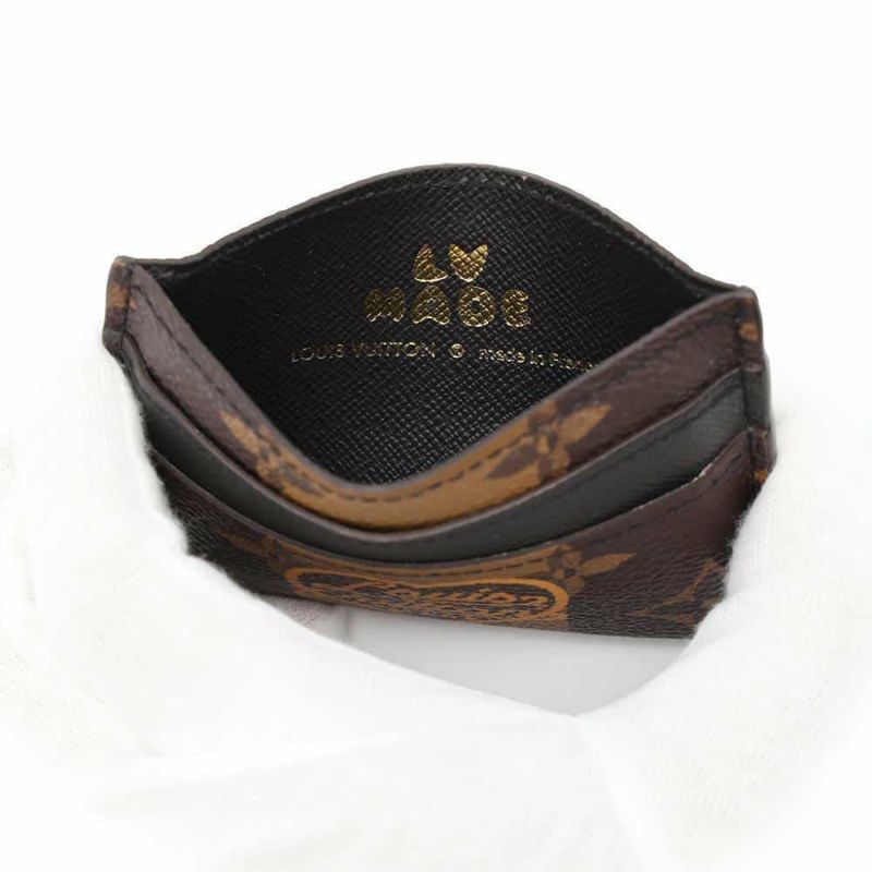 ルイヴィトン カードケース モノグラム・ストライプ ポルト・カルト・ダブル M81006 LOUIS VUITTON NIGOコラボ