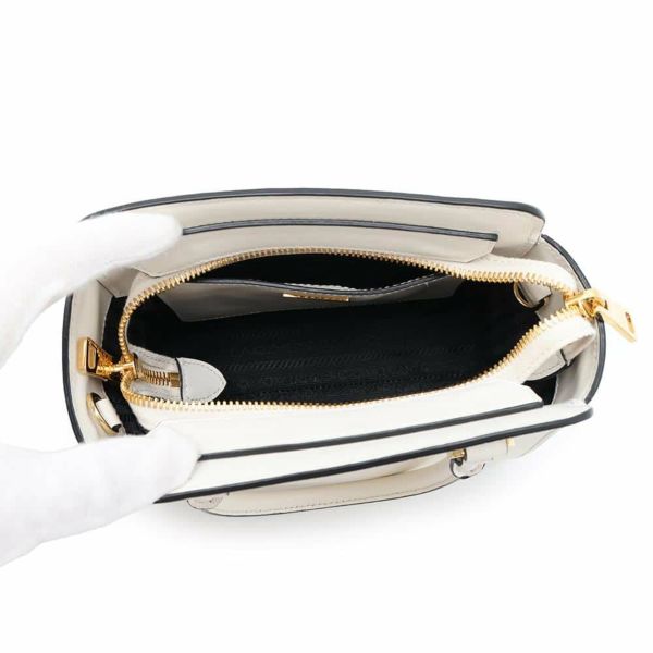 プラダ ハンドバッグ サフィアーノ ミニ 1BA380 PRADA バッグ ショルダーバッグ 白