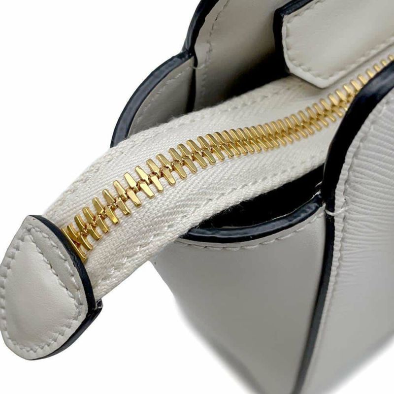 プラダ ハンドバッグ サフィアーノ ミニ 1BA380 PRADA バッグ ショルダーバッグ 白