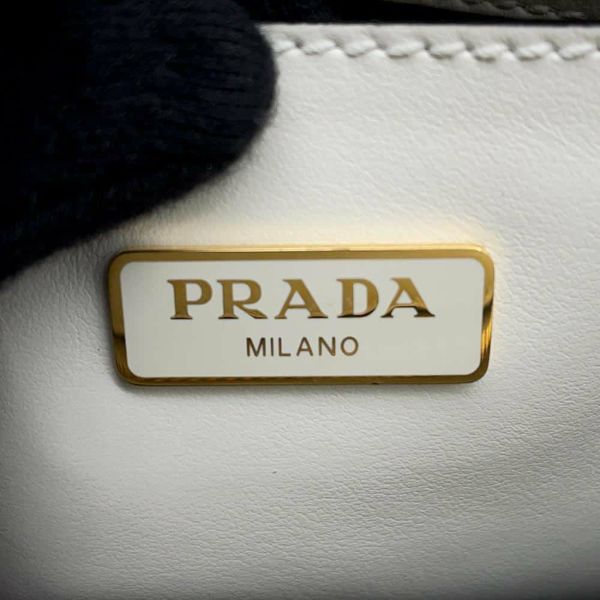プラダ ハンドバッグ サフィアーノ ミニ 1BA380 PRADA バッグ ショルダーバッグ 白