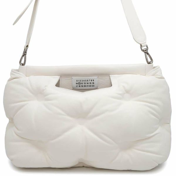 メゾンマルジェラ ショルダーバッグ グラムスラム ミディアム ラムスキン S61WD0026 Maison Margiela 白