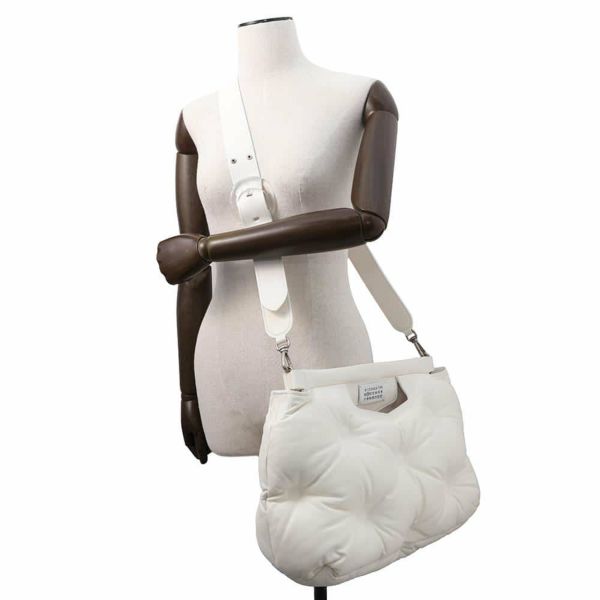 メゾンマルジェラ ショルダーバッグ グラムスラム ミディアム ラムスキン S61WD0026 Maison Margiela 白