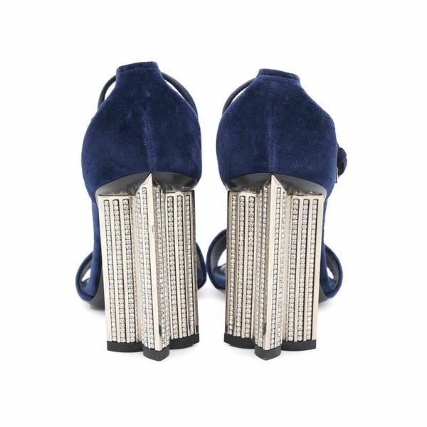 ルイヴィトン サンダル ベルベット シルエットライン バックストラップ サンダル レディースサイズ38 靴 パンプス