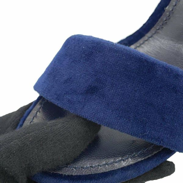 ルイヴィトン サンダル ベルベット シルエットライン バックストラップ サンダル レディースサイズ38 靴 パンプス
