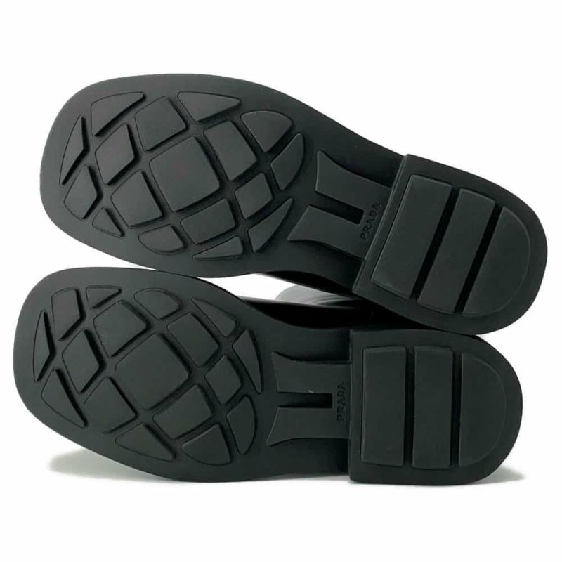 プラダ ロングブーツ レザー メンズサイズ7 2WG014 PRADA 靴 黒