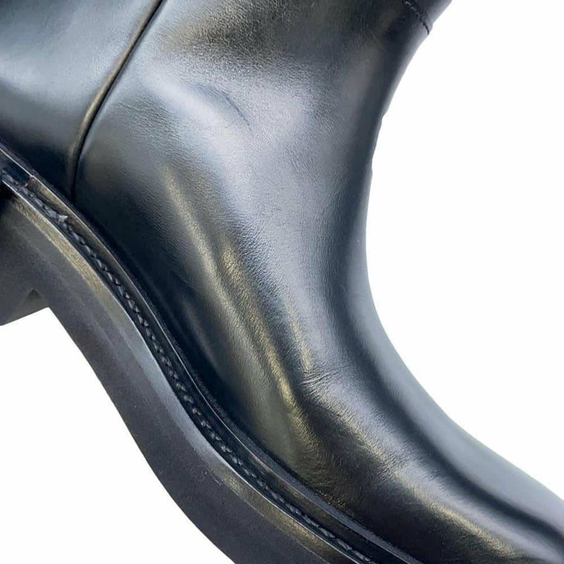 プラダ ロングブーツ レザー メンズサイズ7 2WG014 PRADA 靴 黒