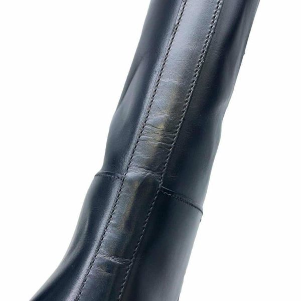 プラダ ロングブーツ レザー メンズサイズ7 2WG014 PRADA 靴 黒