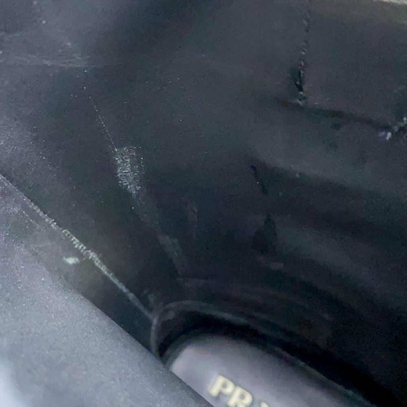 プラダ ロングブーツ レザー メンズサイズ7 2WG014 PRADA 靴 黒