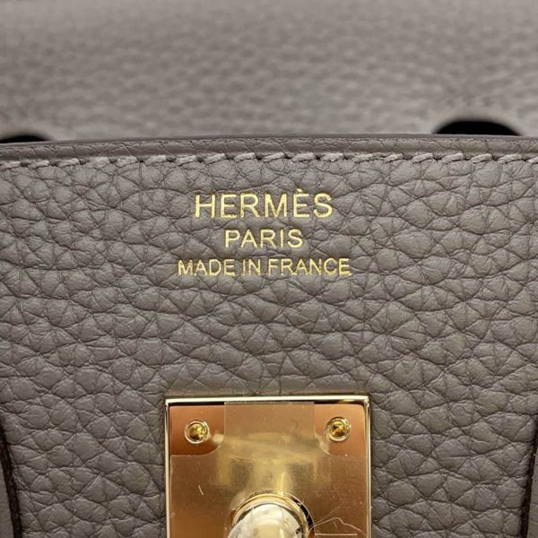 エルメス バーキン25 グリメイヤー/シャンパンゴールド金具 トゴ W刻印 HERMES Birkin ハンドバッグ