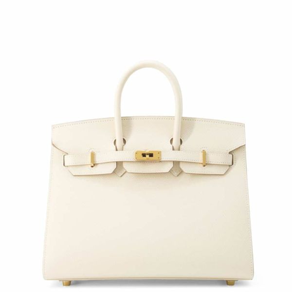 エルメス バーキン25 セリエ クレ/ゴールド金具 エプソン Y刻印 HERMES Birkin ハンドバッグ