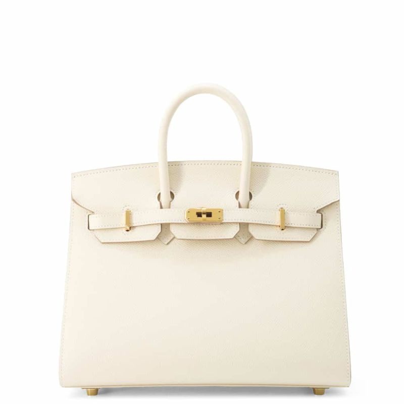 エルメス バーキン25 セリエ クレ/ゴールド金具 エプソン Y刻印 HERMES Birkin ハンドバッグ