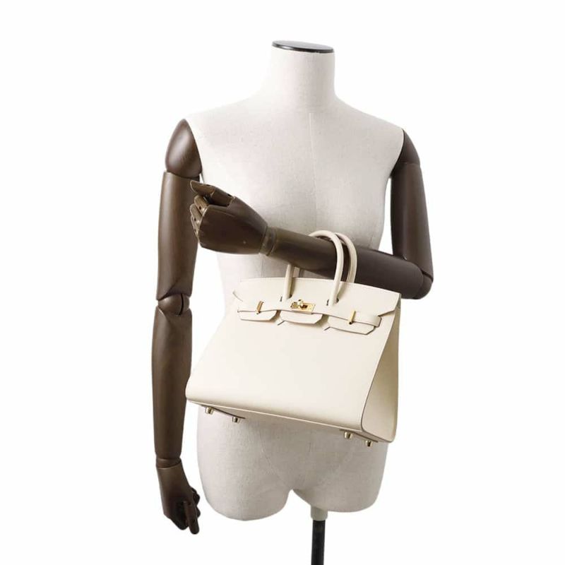 エルメス バーキン25 セリエ クレ/ゴールド金具 エプソン Y刻印 HERMES Birkin ハンドバッグ