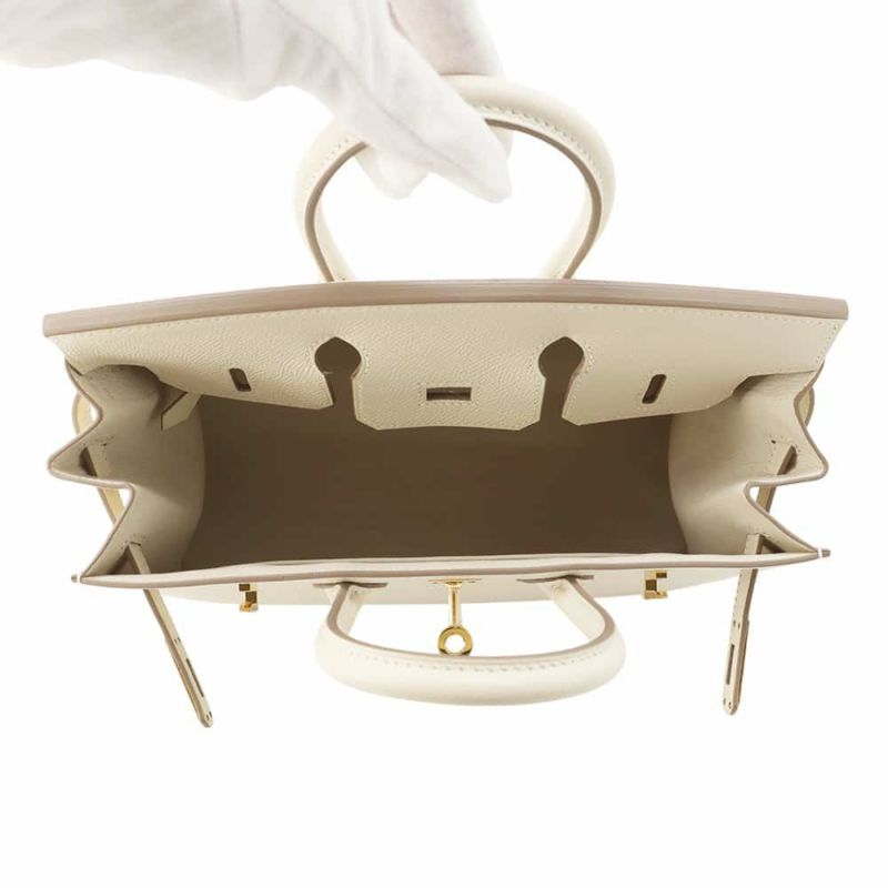 エルメス バーキン25 セリエ クレ/ゴールド金具 エプソン Y刻印 HERMES Birkin ハンドバッグ