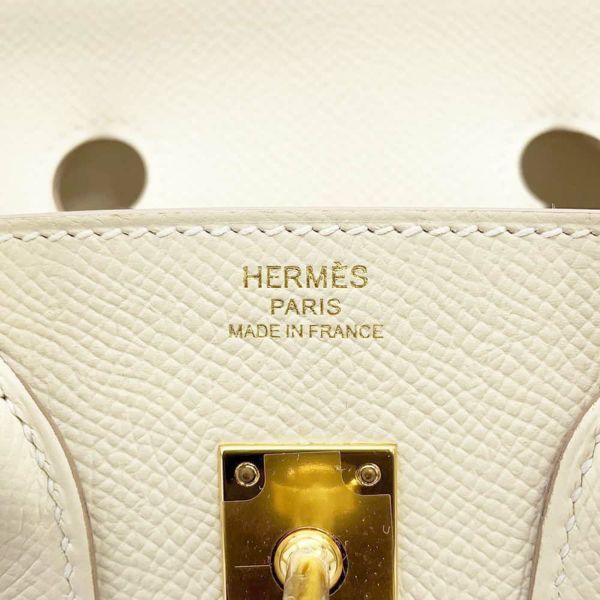 エルメス バーキン25 セリエ クレ/ゴールド金具 エプソン Y刻印 HERMES Birkin ハンドバッグ