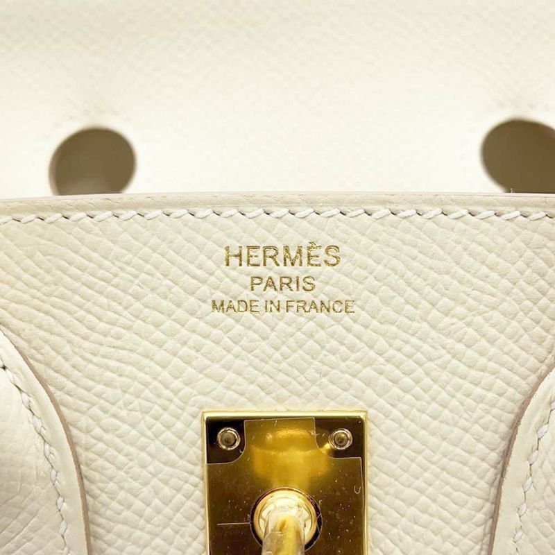エルメス バーキン25 セリエ クレ/ゴールド金具 エプソン Y刻印 HERMES Birkin ハンドバッグ