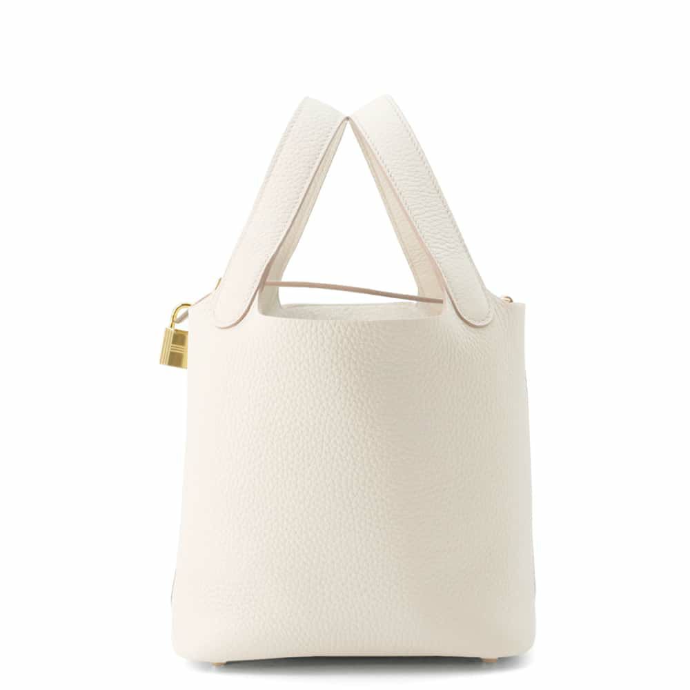 エルメス ハンドバッグ ピコタンロックPM ベトン/ゴールド金具 トリヨンクレマンス W刻印