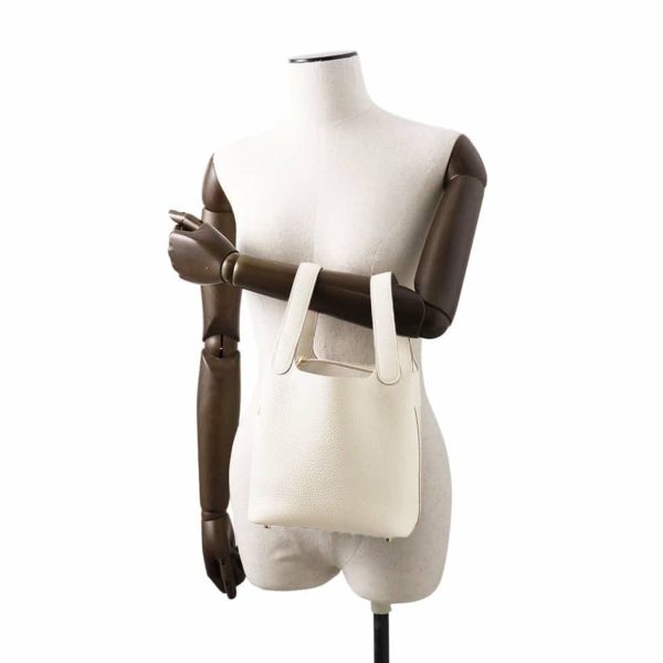 エルメス ハンドバッグ ピコタンロックPM ベトン/ゴールド金具 トリヨンクレマンス W刻印