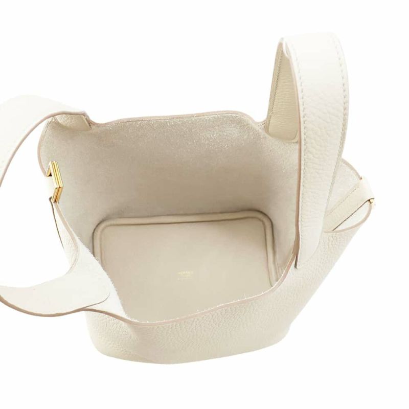 エルメス ハンドバッグ ピコタンロックPM ベトン/ゴールド金具 トリヨンクレマンス W刻印