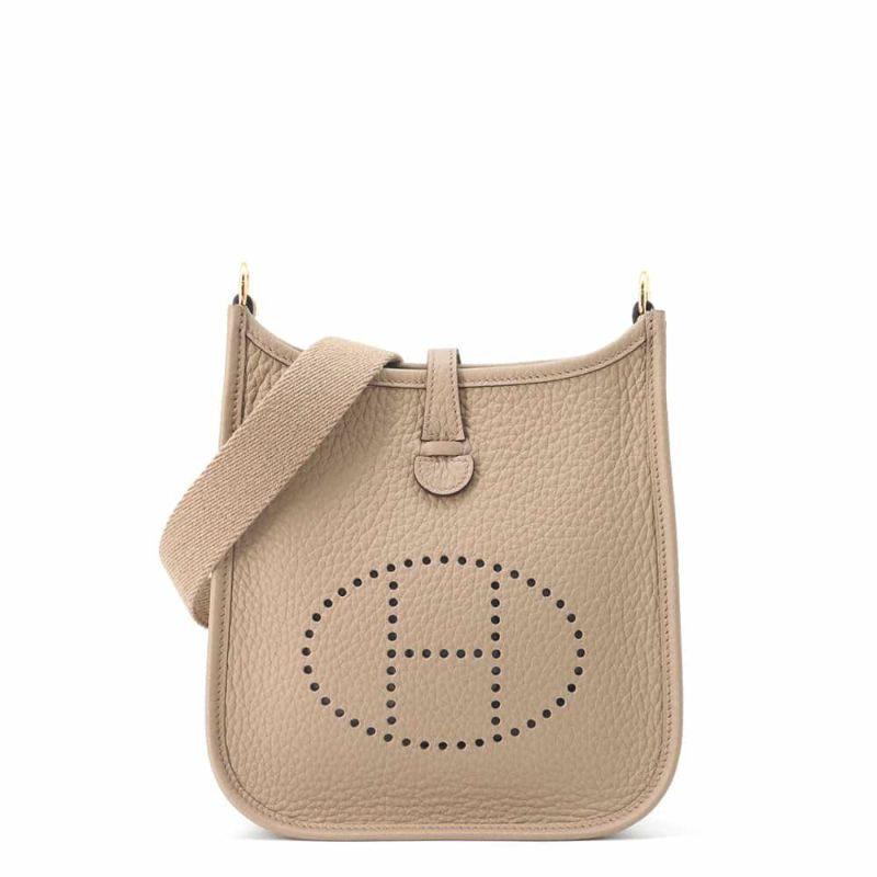 エルメス エブリンTPM アマゾン ベージュマルファ/ゴールド金具 トリヨンクレマンス  W刻印