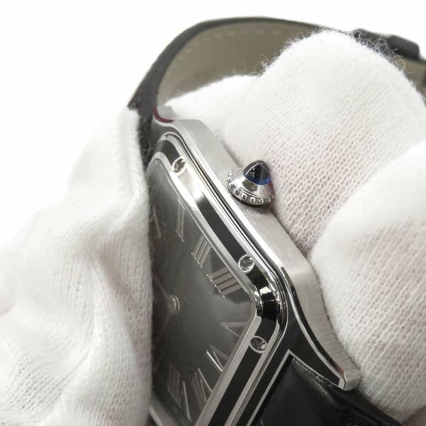カルティエ サントス デュモン LM WSSA0046 Cartier 腕時計 黒文字盤