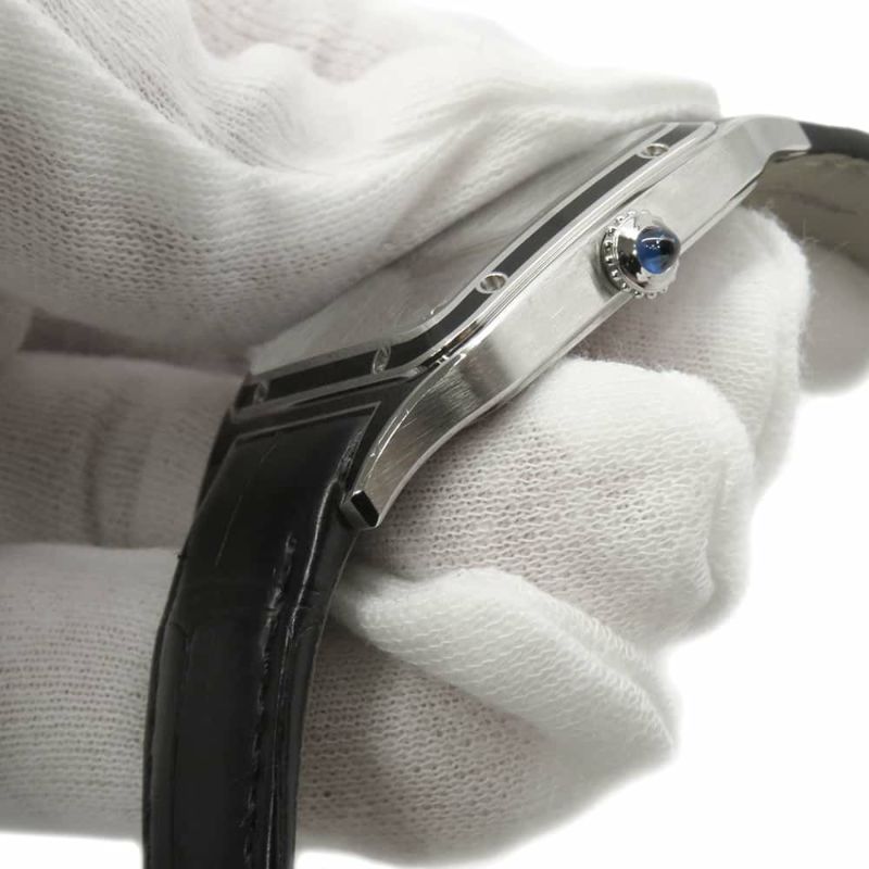 カルティエ サントス デュモン LM WSSA0046 Cartier 腕時計 黒文字盤