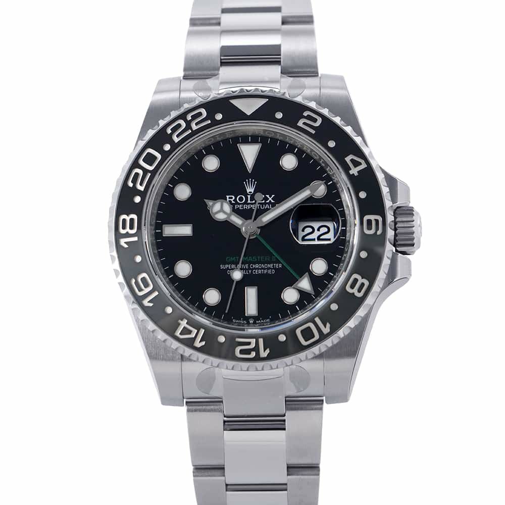 ロレックス GMTマスター2 ランダムシリアル ルーレット 126710GRNR ROLEX 腕時計 黒文字盤