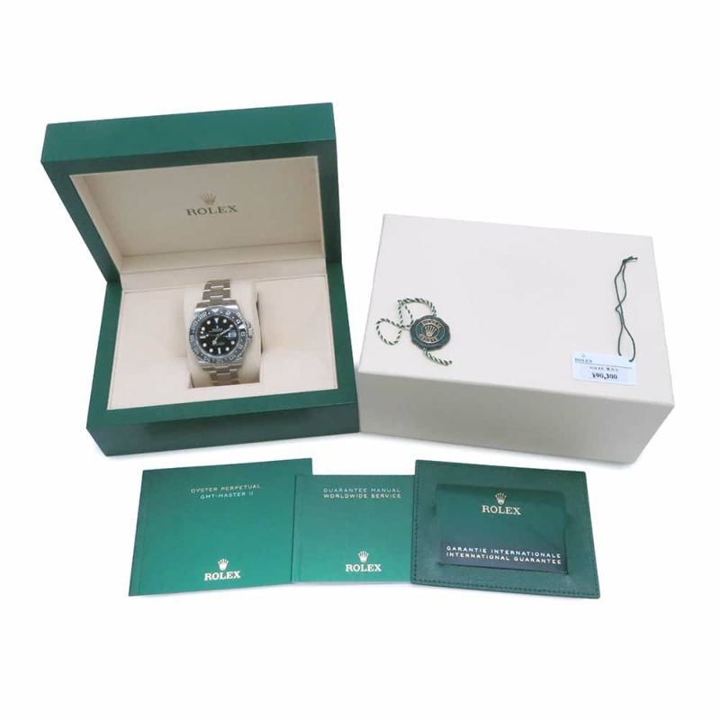 ロレックス GMTマスター2 ランダムシリアル ルーレット 126710GRNR ROLEX 腕時計 黒文字盤