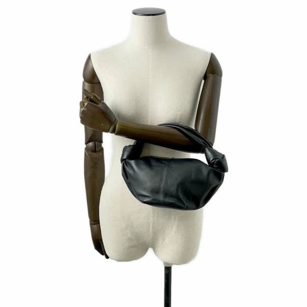 ボッテガヴェネタ ハンドバッグ ダブルノット レザー 629635 BOTTEGA VENETA 黒