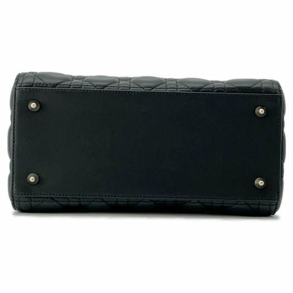 ディオール ハンドバッグ レディディオール カナージュ ミディアム ラムスキン M0565ONGE 2wayショルダー 黒