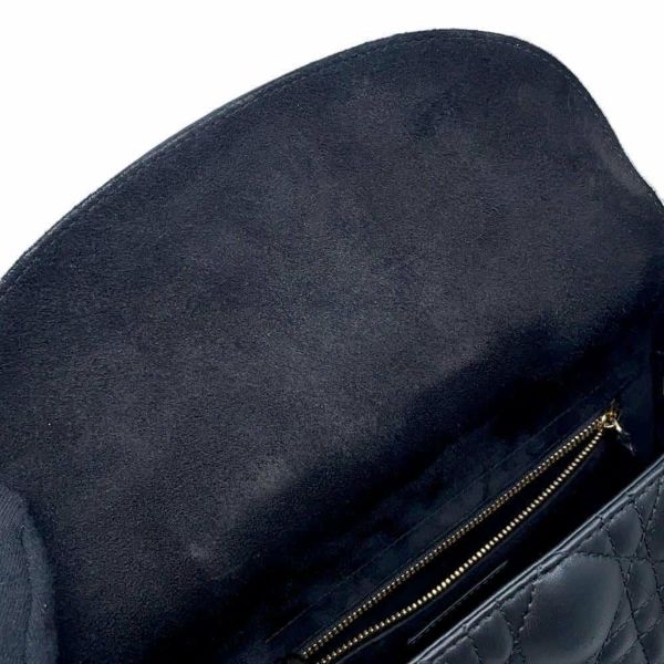 ディオール ハンドバッグ レディディオール カナージュ ミディアム ラムスキン M0565ONGE 2wayショルダー 黒