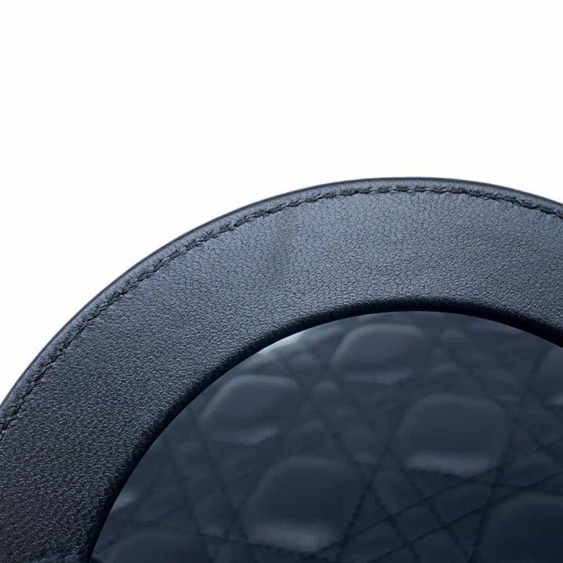 ディオール ハンドバッグ レディディオール カナージュ ミディアム ラムスキン M0565ONGE 2wayショルダー 黒