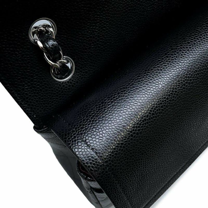 シャネル チェーンショルダーバッグ マトラッセ30 ココマーク キャビアスキン A58600 CHANEL バッグ 黒