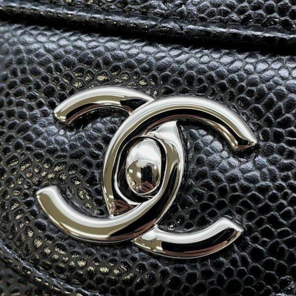 シャネル チェーンショルダーバッグ マトラッセ30 ココマーク キャビアスキン A58600 CHANEL バッグ 黒