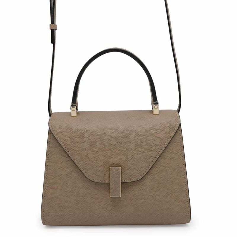 ヴァレクストラ ハンドバッグ イジィデ ミニ ソフトカーフレザー V5E36-28-TO-OC Valextra 2way ベージュ