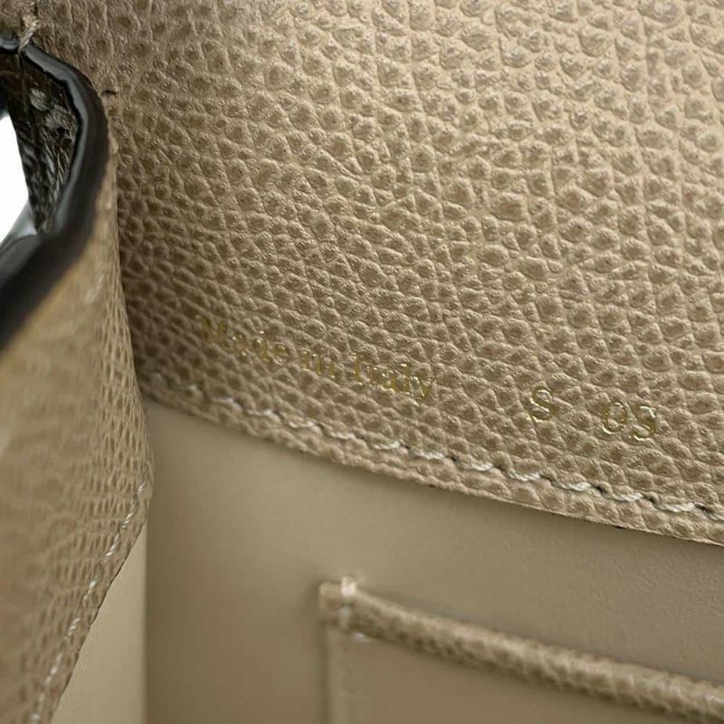 ヴァレクストラ ハンドバッグ イジィデ ミニ ソフトカーフレザー V5E36-28-TO-OC Valextra 2way ベージュ